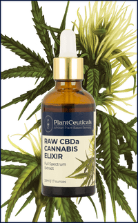 Raw CBDa Cannabis Elixir Supplements PLANTCEUTICALS 50ml 