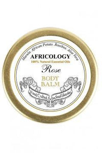 Rose Body Balm: To balance our feminine aspect and restore serenity. Roses have always been a powerful symbol, as well as a potent treatment for hormonal, menopausal and sexual difficulties. Africology taps into the power of the rose to calm and restore in this gentle balm. We use Rose Oil to treat dermatitis and aging skin. We love its aromatherapeutic properties, as it is a mild anti-depressant and balances the emotions. It also can help balance hormonal skin.